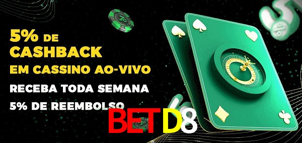 Promoções do cassino ao Vivo BETD8